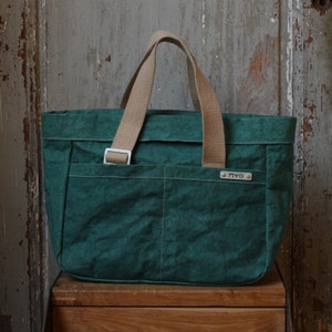 SHOPPING MEDIUM MYO mine yours ours, borse in carta, carta lavabile, paper bags, carta pelle, ecobags, vegan, riciclabili, borse con manici