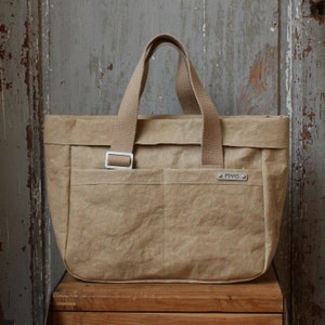 SHOPPING MEDIUM MYO mine yours ours, borse in carta, carta lavabile, paper bags, carta pelle, ecobags, vegan, riciclabili, borse con manici