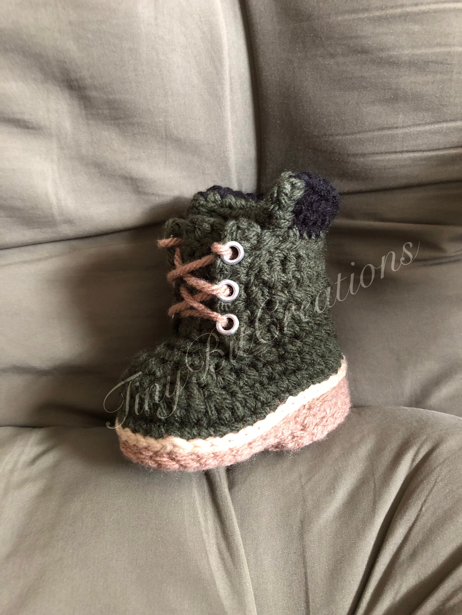 Crochet Baby Work Boots Etsy
