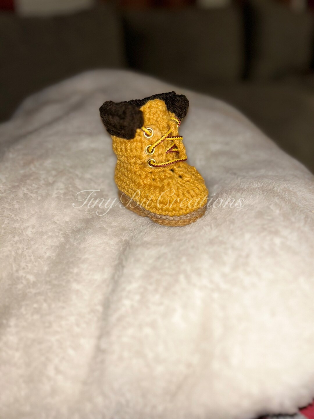 Crochet Baby Work Boots Etsy