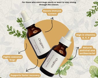 Organic Oregano Tincture | Alcohol-Free Herbal Supplement