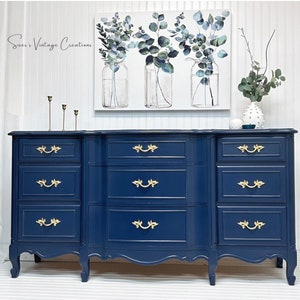 SOLD SOLD SOLD Gorgeous French Provincial Dresser Sideboard Buffet Table and Nightstands End Tables image 3