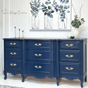 SOLD SOLD SOLD Gorgeous French Provincial Dresser Sideboard Buffet Table and Nightstands End Tables image 2