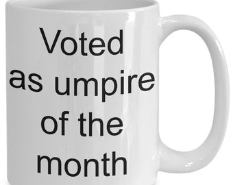 Voted as umpire of the month mug