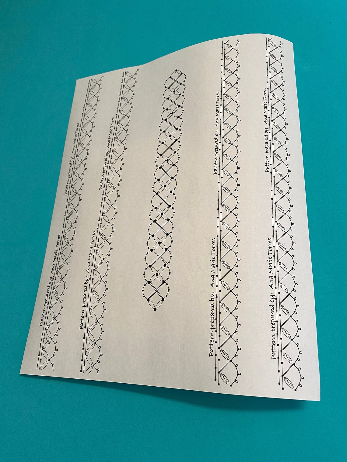 Bobbin Lace Picot Patterns Patrones Para Mundillo Con Etsy