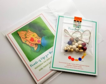 Kids' DIY bracelet & prayer cards - Pearls of Life Lutheran prayer beads - great for VBS or Sunday school!
