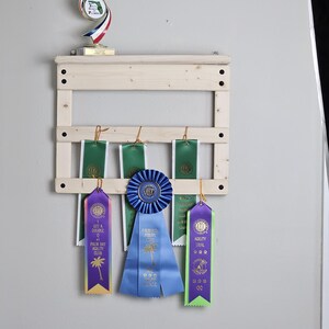 Small Wooden Ribbon Holder for Trophies and Ribbons, Display Rack - Etsy