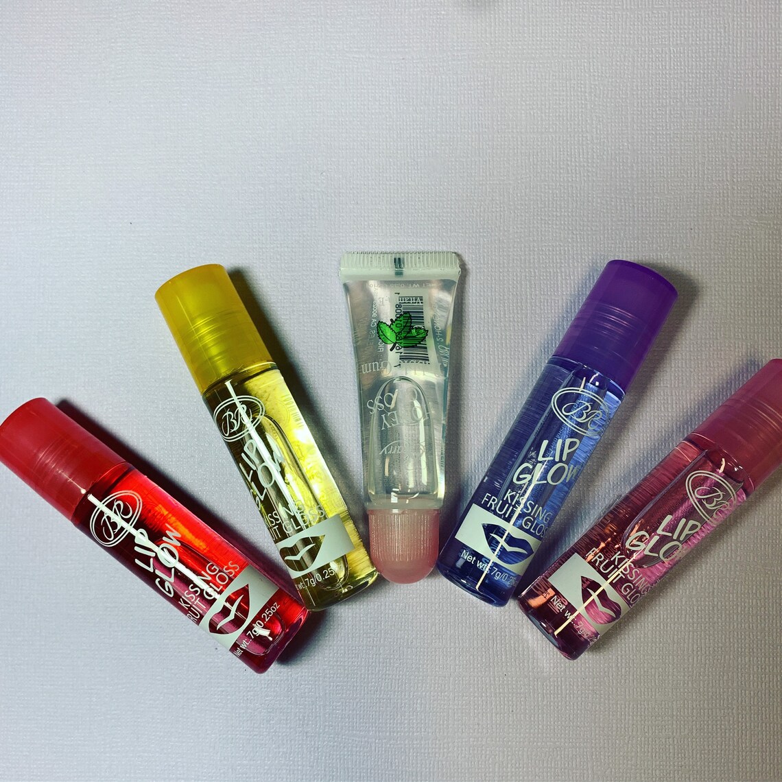 5pc random lip gloss bundle 4 lipgloss fruit rollers and 1 Etsy