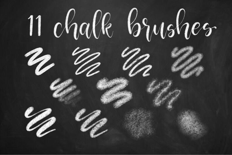 11 Chalk Lettering Brushes for Procreate Etsy