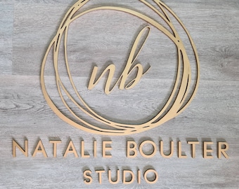 Custom 3D Wooden Business Logo Sign, Wall Plaque, Bespoke Sign