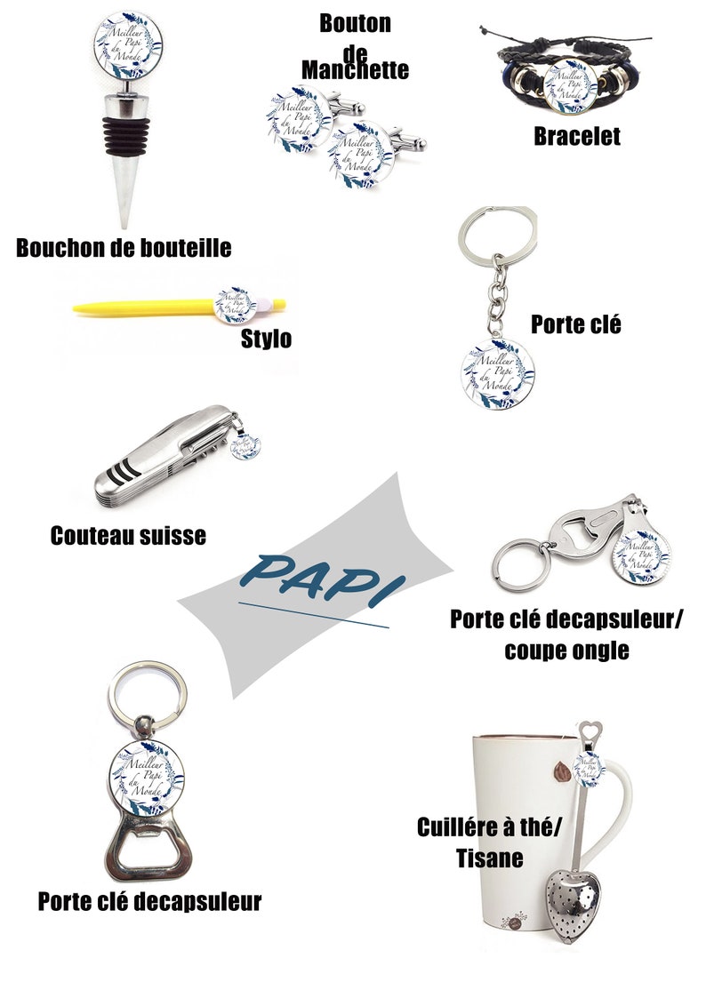 Earring and cufflink DUO granny-grandi birthday gift birth