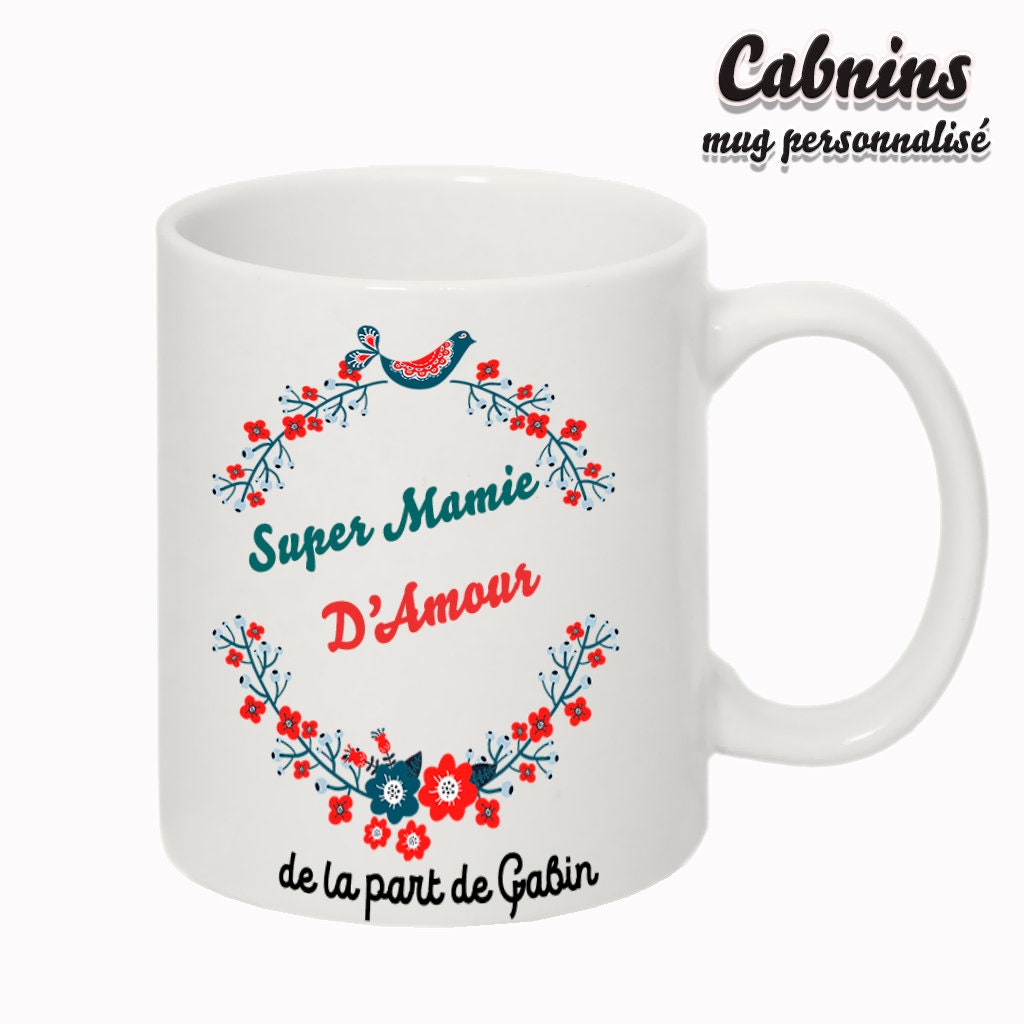 Cadeau Noël Mamie-Mug Personnalisable Recto Pour Mamie
