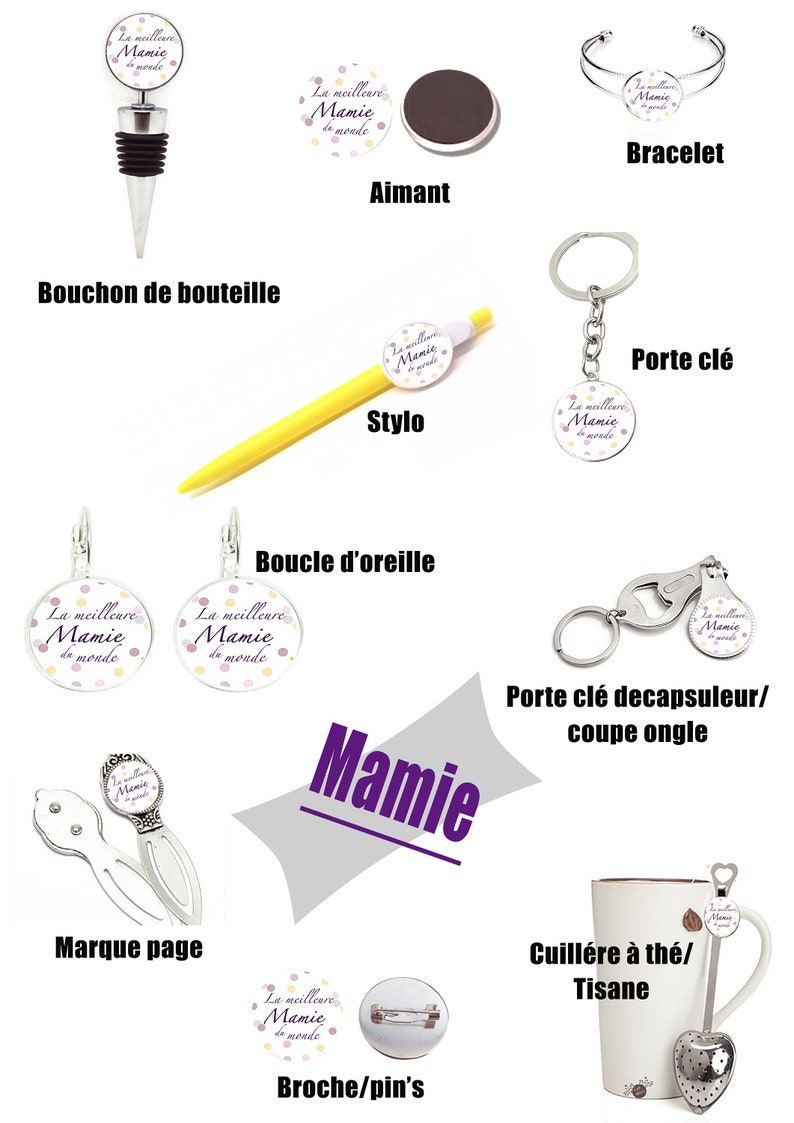 Earring and cufflink DUO granny-grandi birthday gift birth