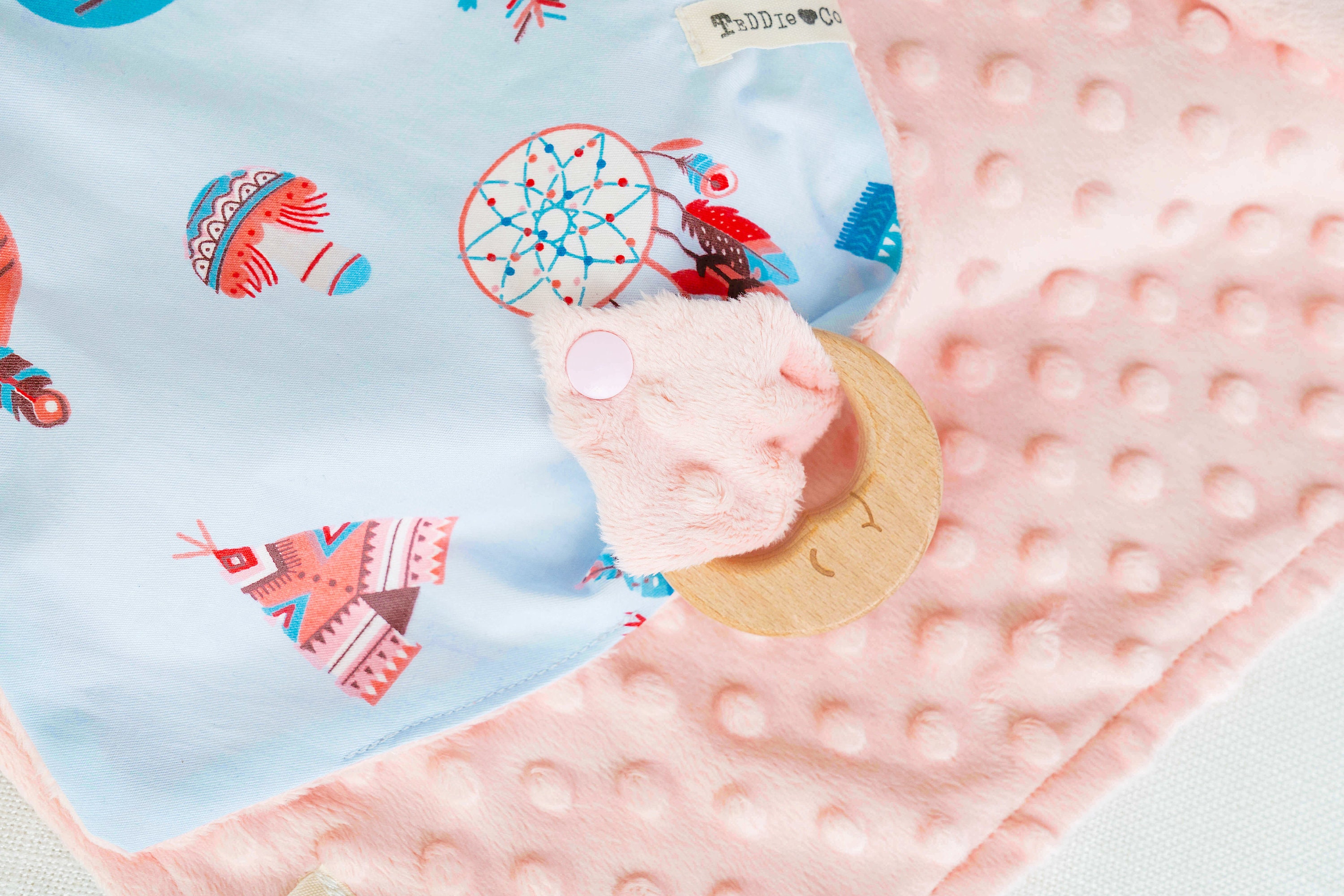 Soft Cuddly Toy for Baby Girl. Baby Comforter. Boho Kitten Etsy