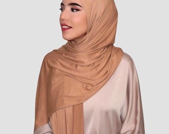 Hiyab de punto / Pañuelo para la cabeza elástico, ligero y antideslizante para uso diario