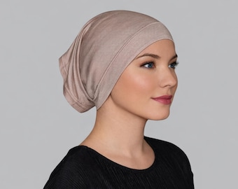 Linne hijab-undermössa – Andningsbar, halkfri mössa för säkert och blygsamt bruk