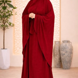 2-Piece Muslim Prayer Set – Modest Khimar Skirt Outfit, Comfortable Islamic Clothing