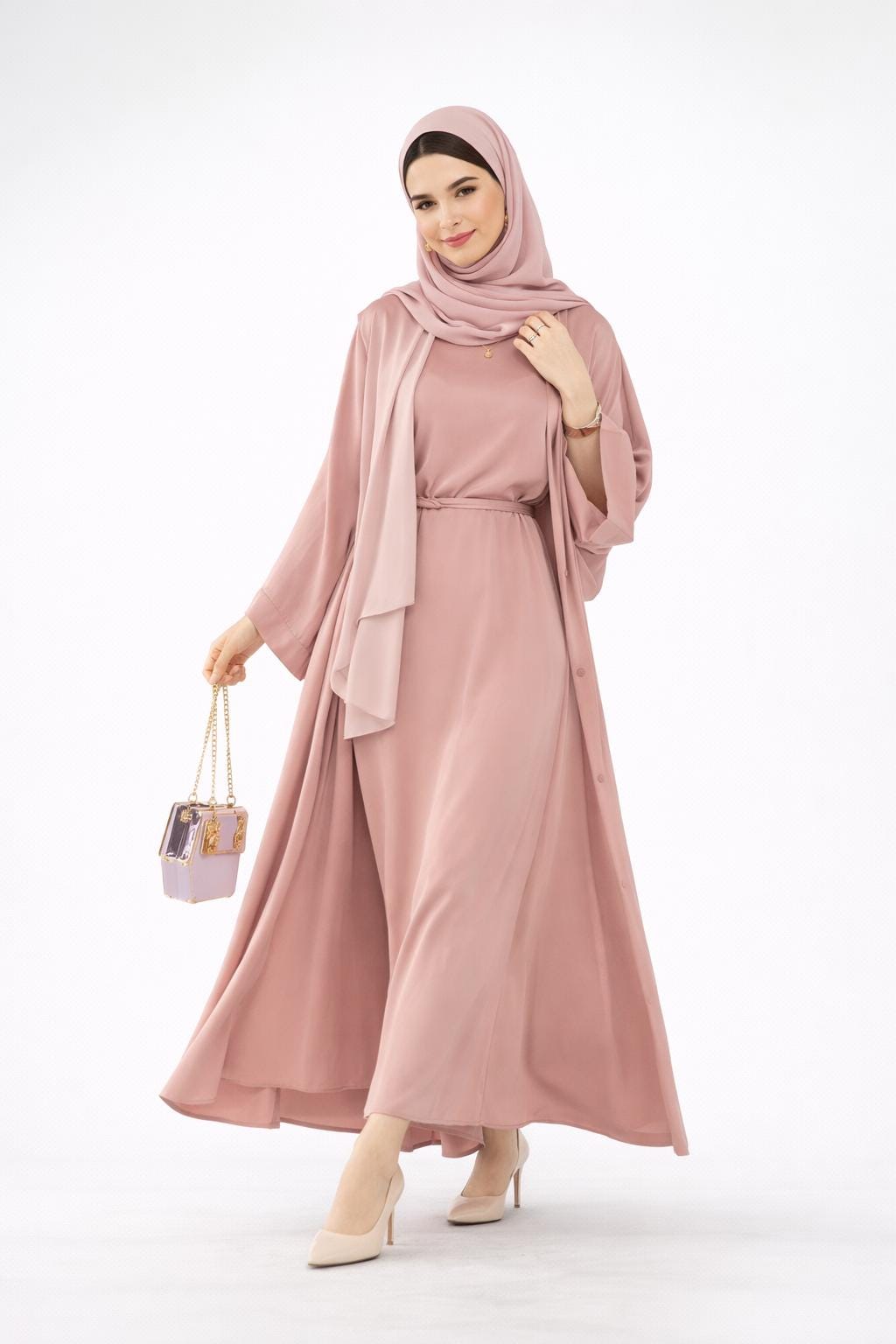 Pink Muslim Dress - Etsy