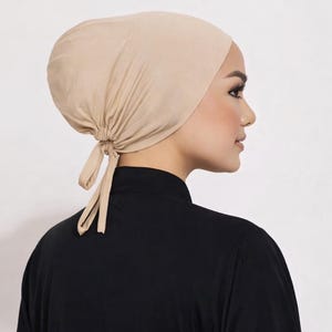 Adjustable Tie-Back Hijab Undercap | Full Coverage Non-Slip Bonnet Hijab