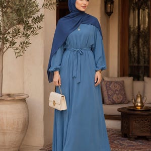 formal islamic dress for women Elegant Silver Islamic Clothing Prom Dress 5516GMS
