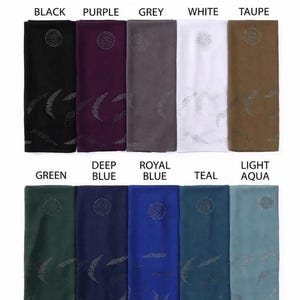 Svart chiffong hijab med strass, lätt och blygsam huvudduk för vardagsbruk, bröllop bild 18