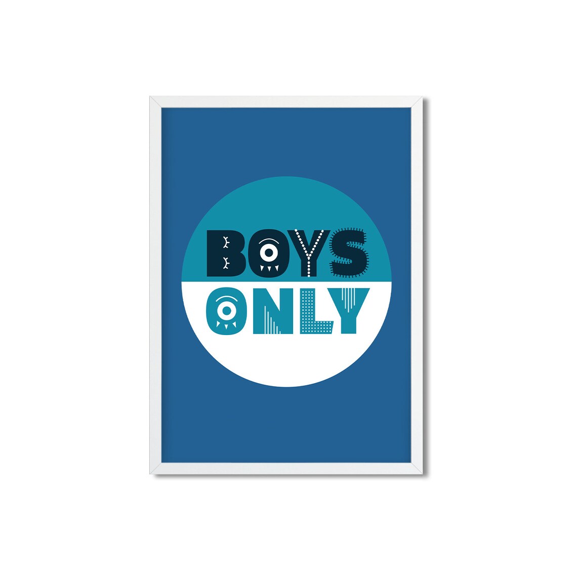 Boys Only Print Kids Wall Art Boys Poster Typography - Etsy