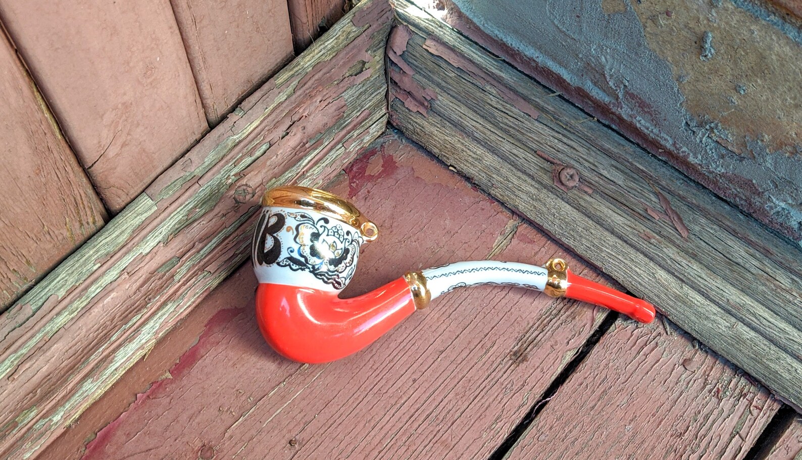 Vintage Porcelain Pipe USSR Ceramic Tobacco Pipe Smoking Etsy