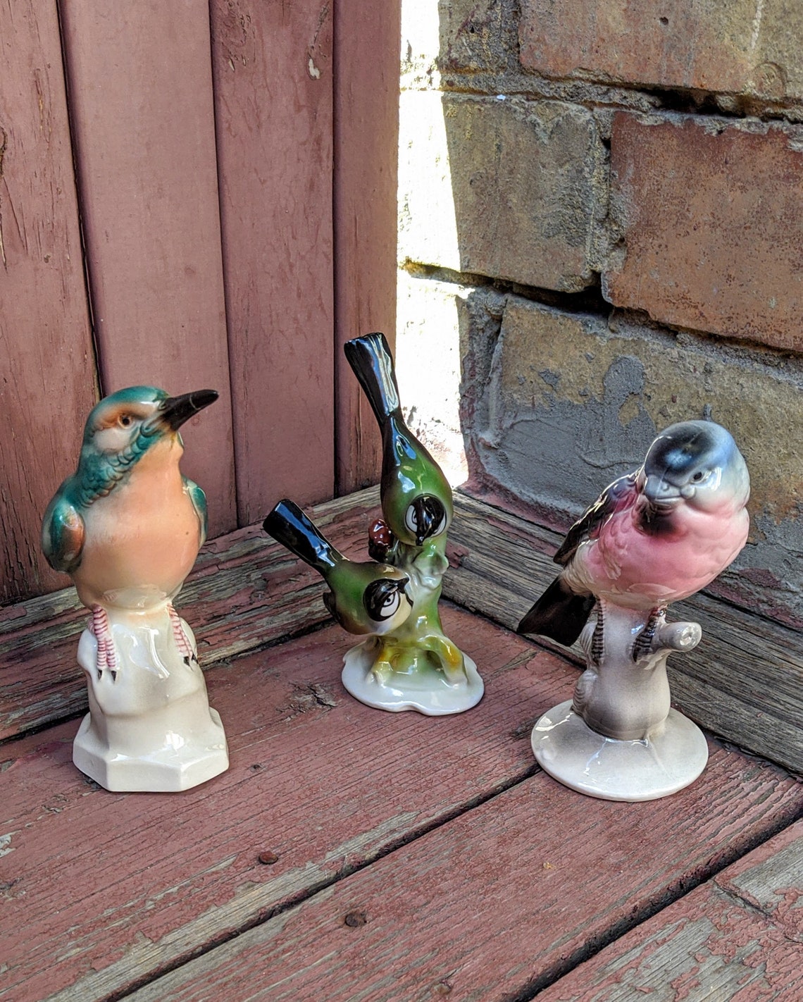 Vintage Ceramic Bird Porcelain Statuette Collectible Gift Etsy