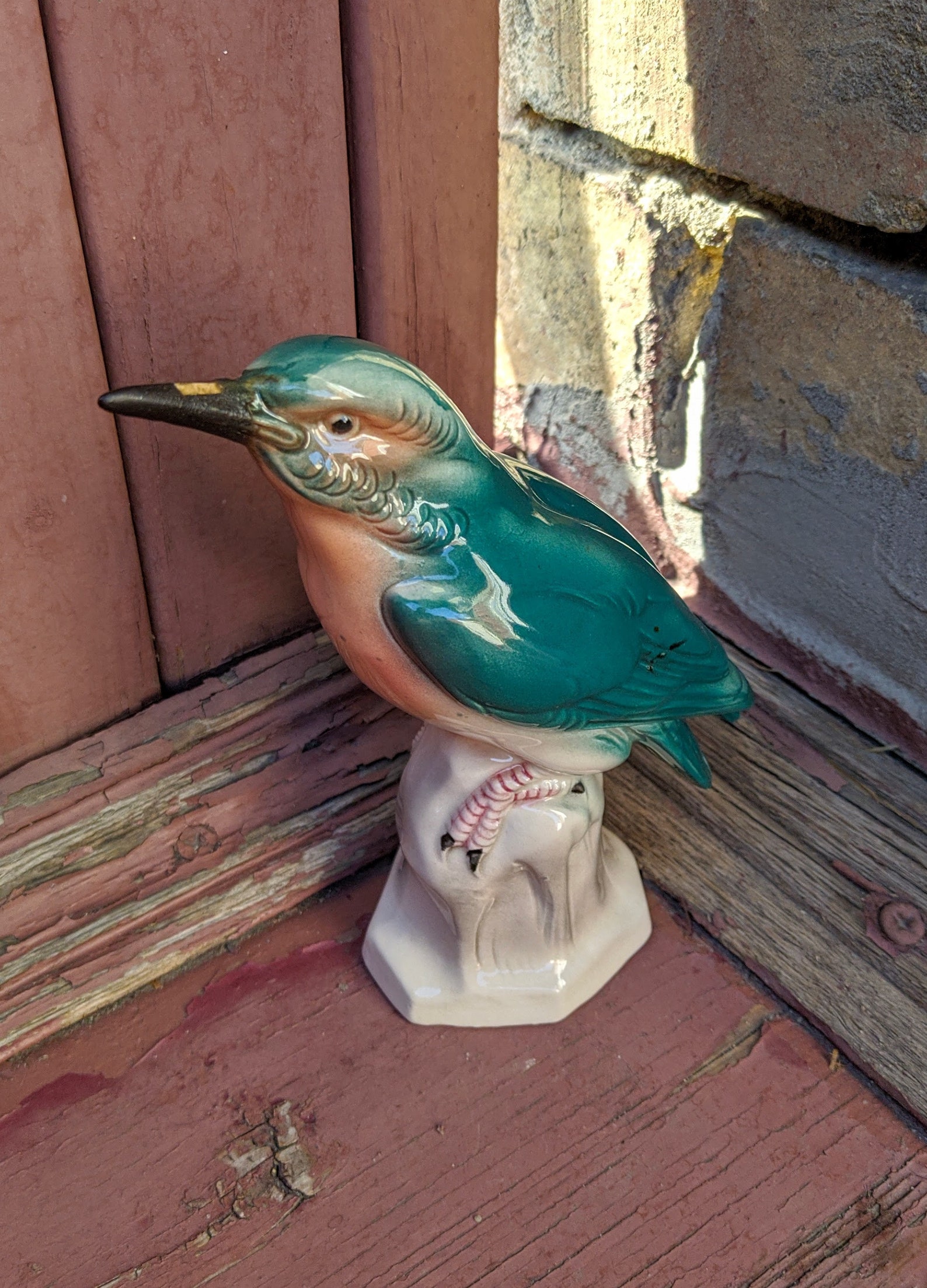 Vintage Ceramic Bird Porcelain Statuette Collectible Gift Etsy