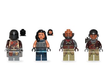 Retired LEGO Star Wars Minifigures | The Mandalorian, Cara Dune, Klatooinian | Single Figure Only