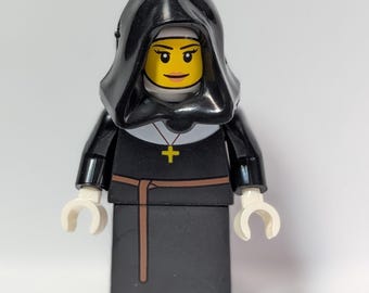 Classic Yellow Catholic Nun Minifig Religious Orders Minifigure