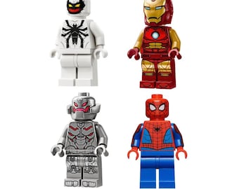 One LEGO Marvel Superheroes Minifigure Iron Man, Spider-Man Theme