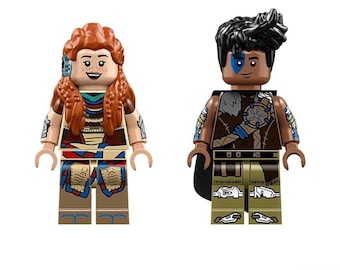 Varl and Aloy from Horizon Video Game Hand Picked Party Favors