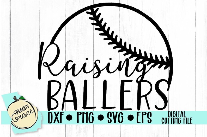 Raising a Baller Baseball Mom Softball Mom SVG Cutting Etsy