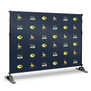8&#39; x 8&#39; or 8&#39; x 10&#39; Step & Repeat with Stand and Carrying Case
