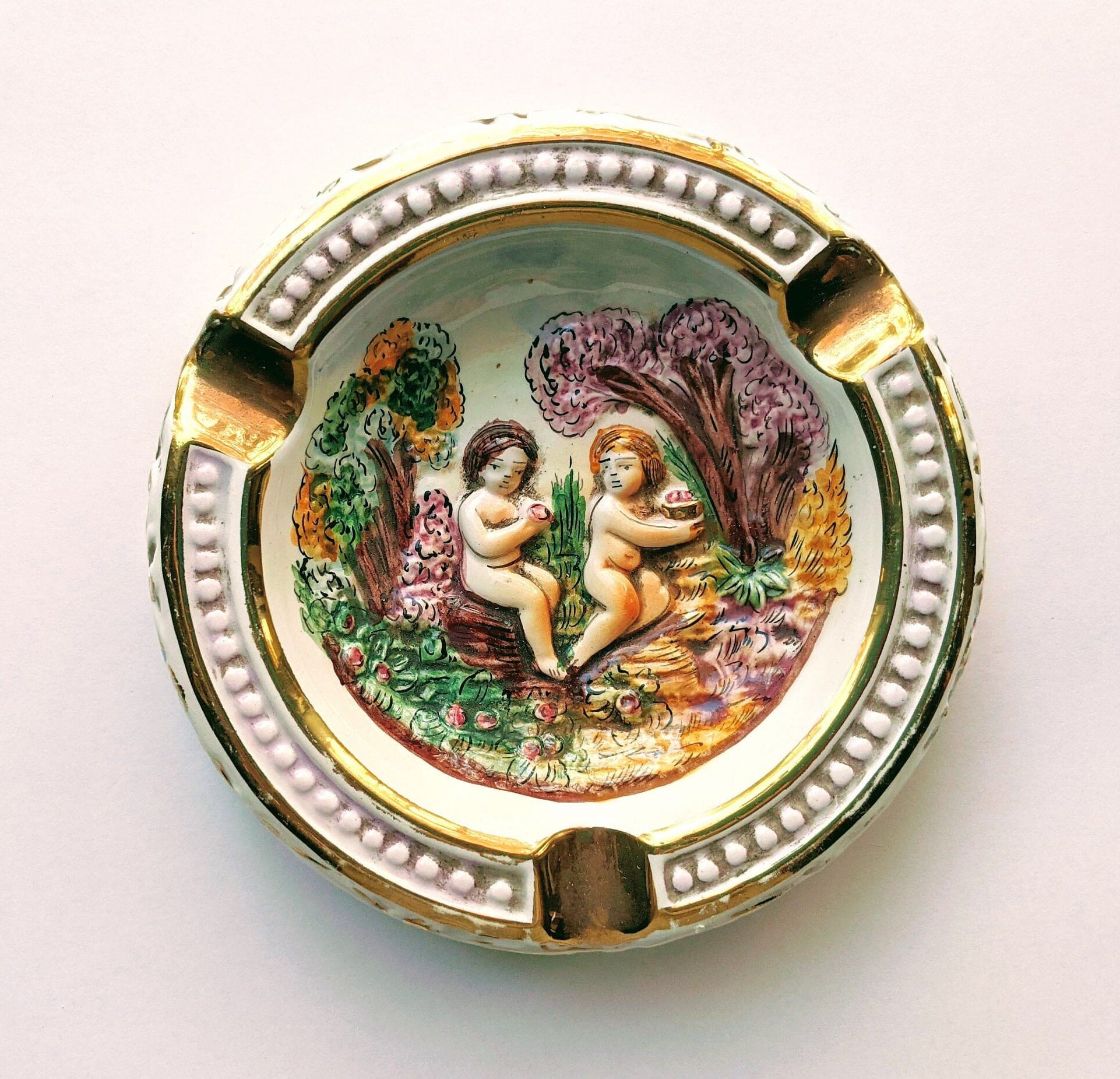 Capodimonte Ashtray - Etsy