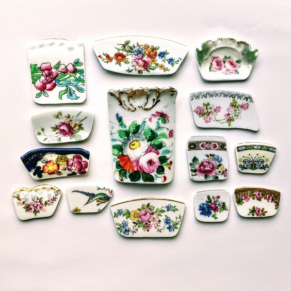 Vintage & Antique Broken China Pieces for Mosaics, Jewelry, Crafts