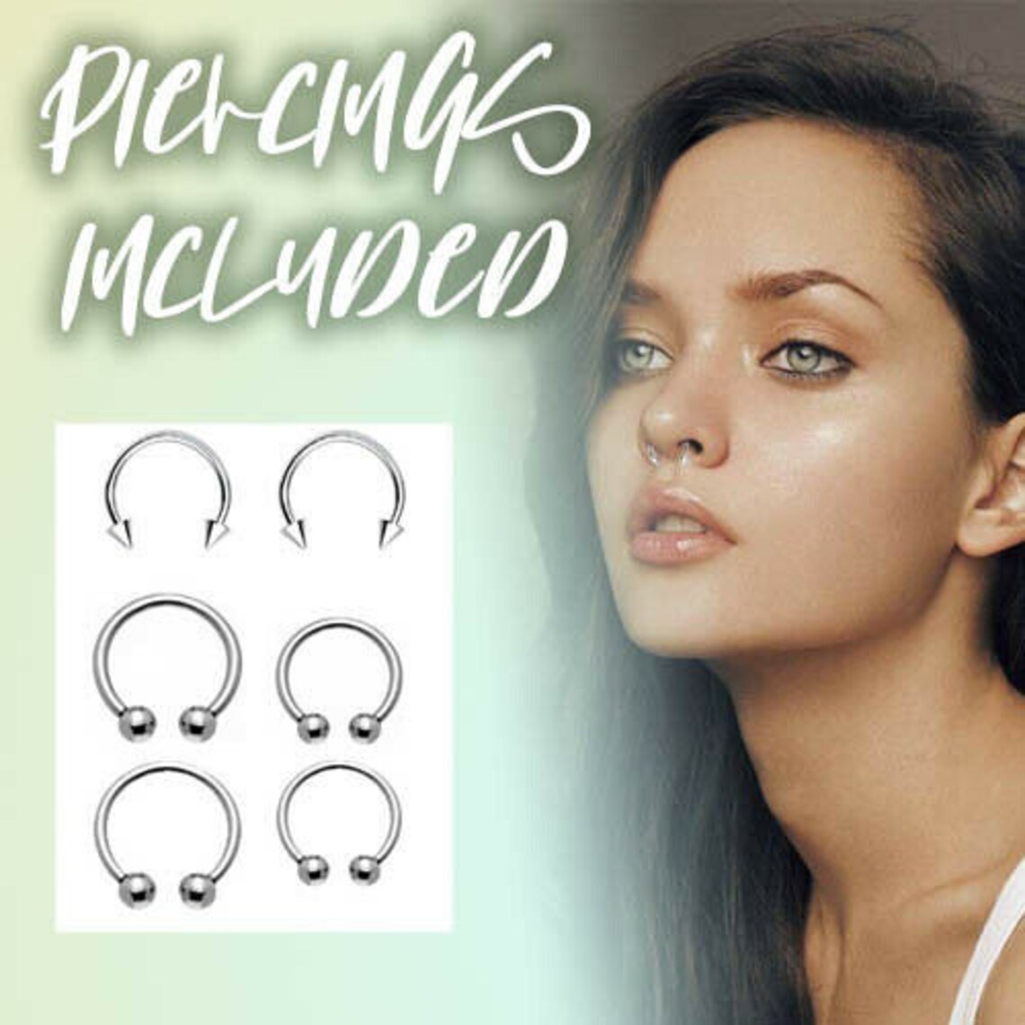 Deluxe Self Piercing Septum Smiley Kit 29 PCS 16Ga 1.2mm Etsy