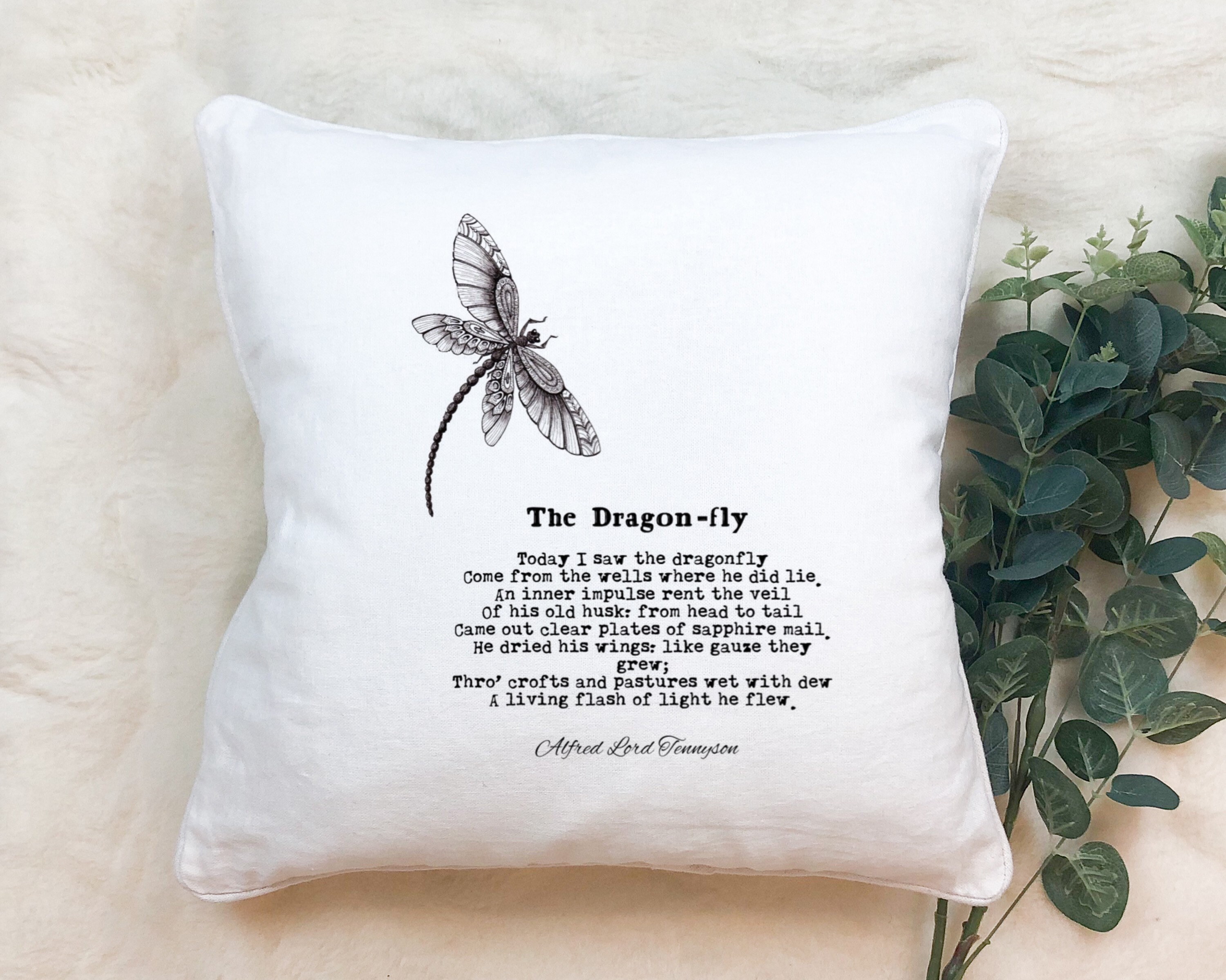 dragonfly throw pillows
