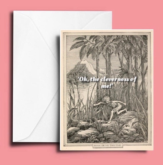 BARRIE PETER PAN AVENTURES Vierge Carte de vœux avec Enveloppe BARRIE PETER PAN AVENTURES Vierge Carte de vœux avec Enveloppe