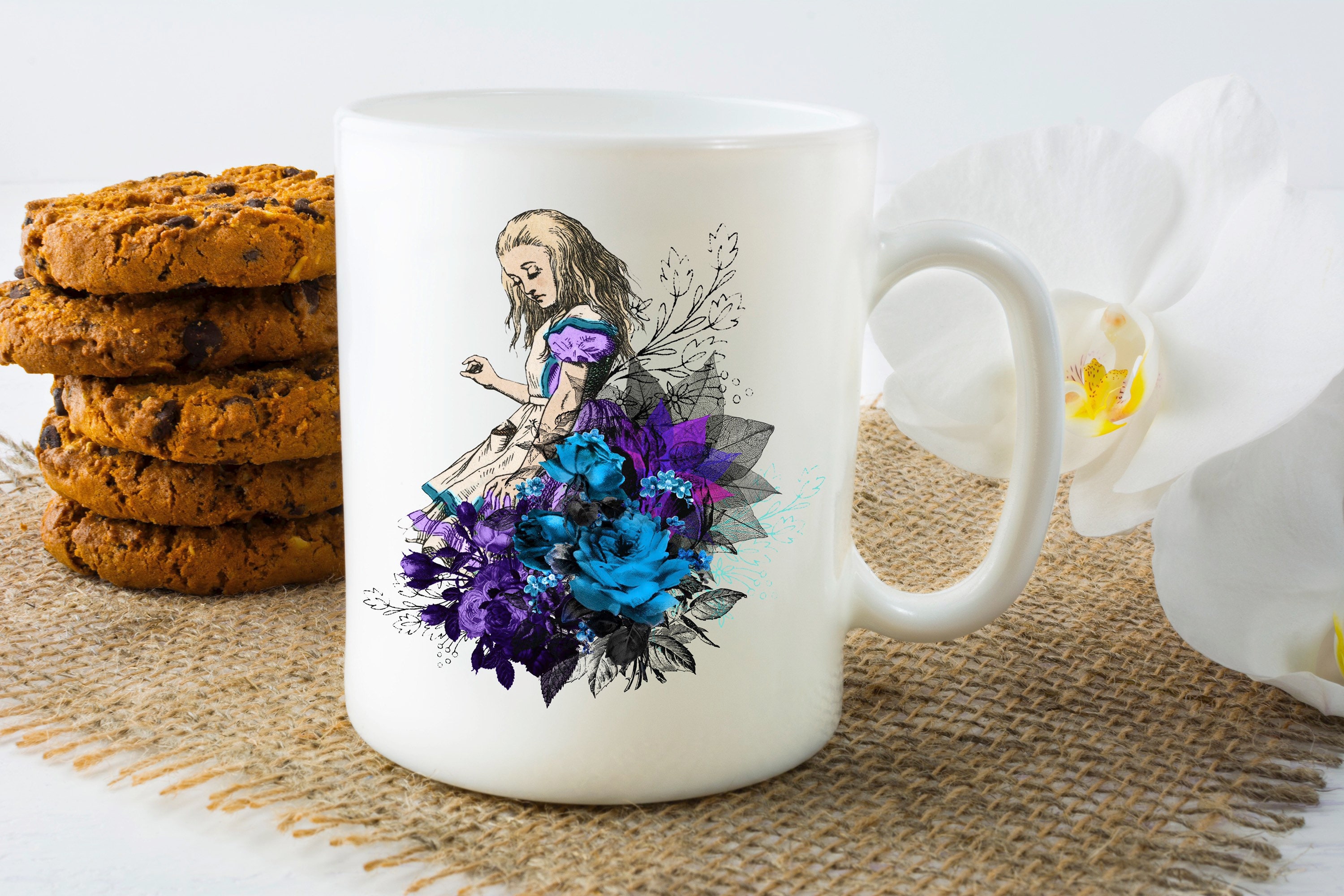 Alice au pays des merveilles Mug Alice Mug Tasse | Etsy