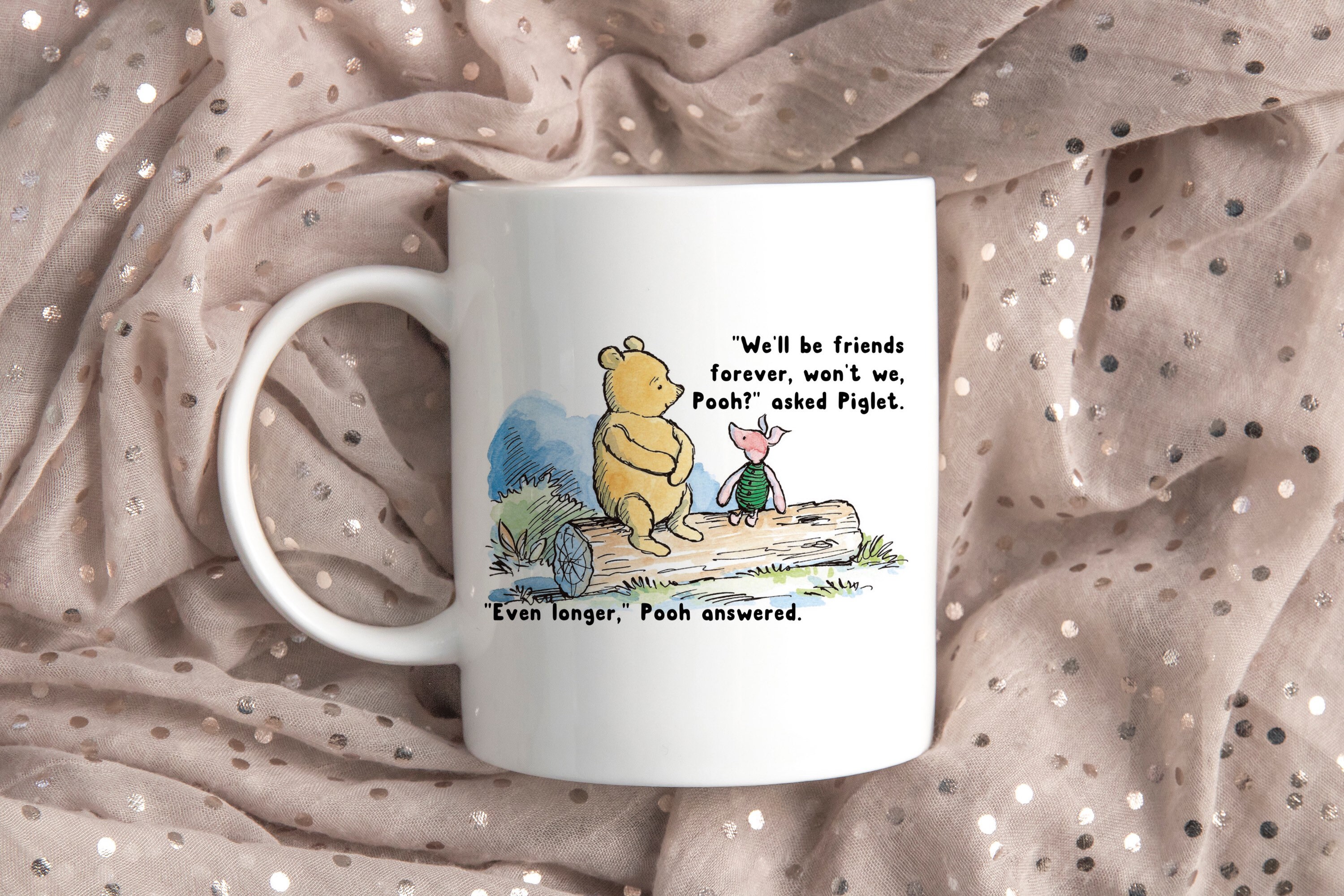 Best Friend Mug Winnie the Pooh Quote Mug Handmade Mug | Etsy UK