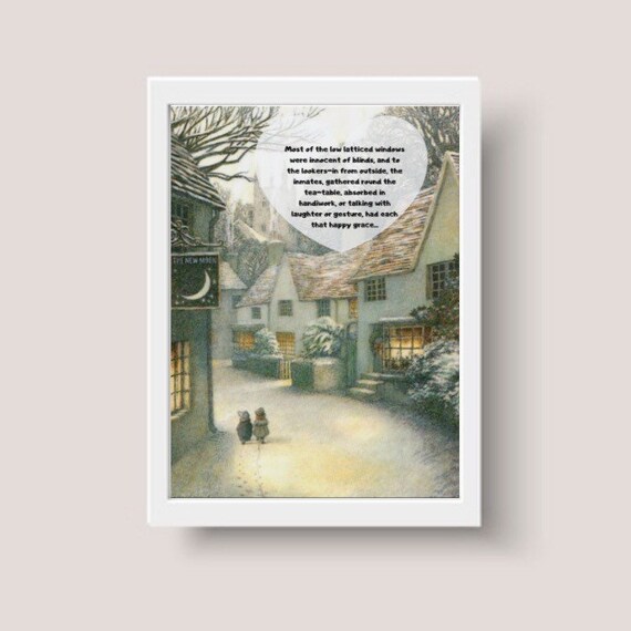 Download Free Wind In The Willows Art Print Christmas Village Book Lover Etsy SVG DXF Cut File