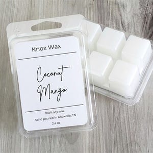 Coconut Mango | 100% soy wax melts | summer wax melts | fruity wax melts | strong scented wax melts
