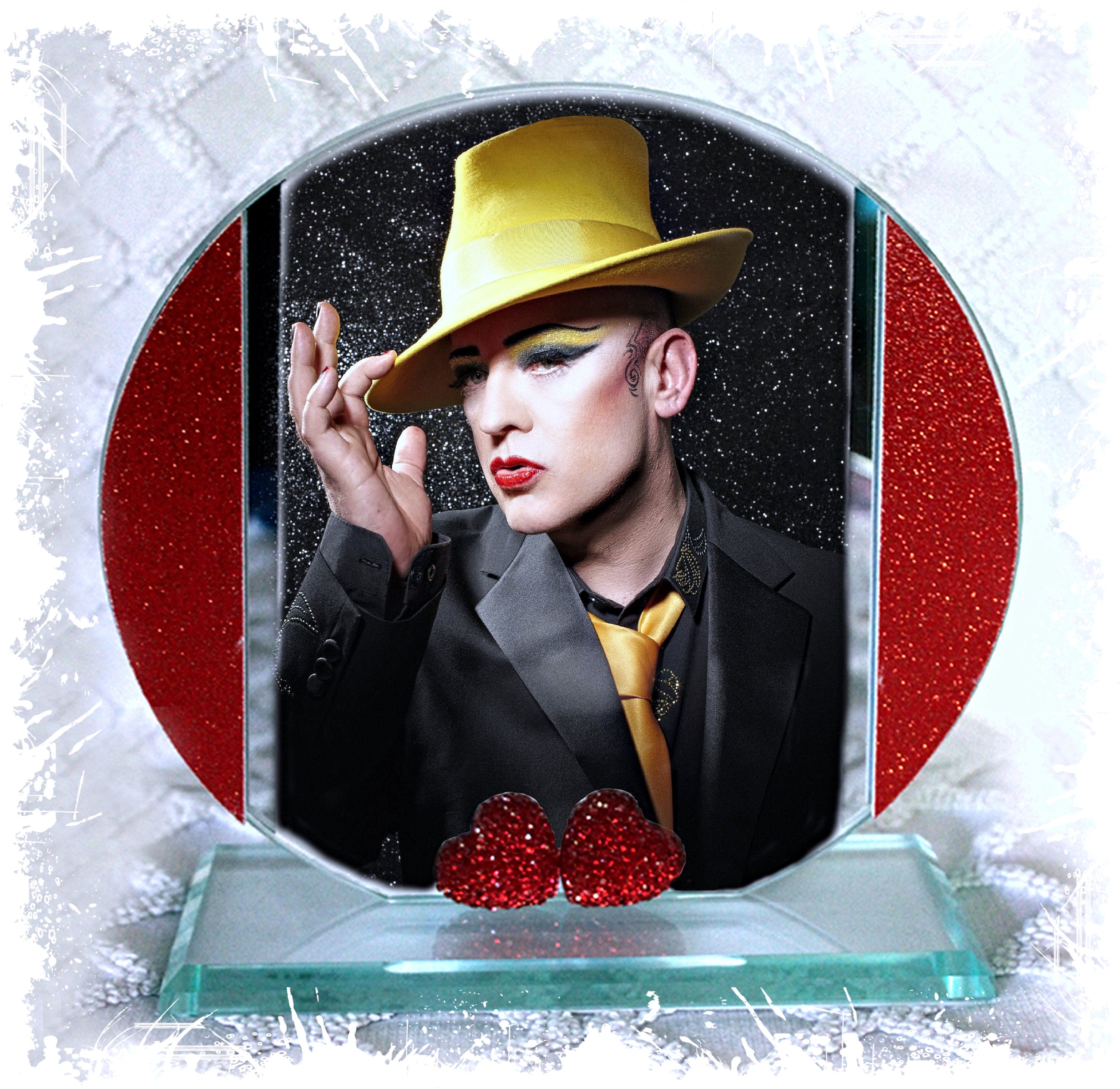 Download Boy George Karma Chameleon Cut Glass Round Plaque Etsy