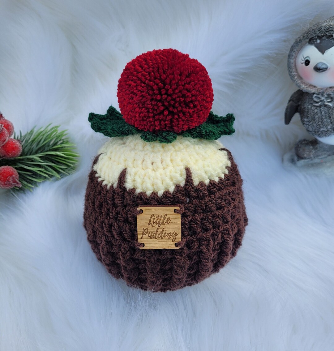 LITTLE Pudding Christmas Pudding Hat Santa Hat Baby Etsy UK