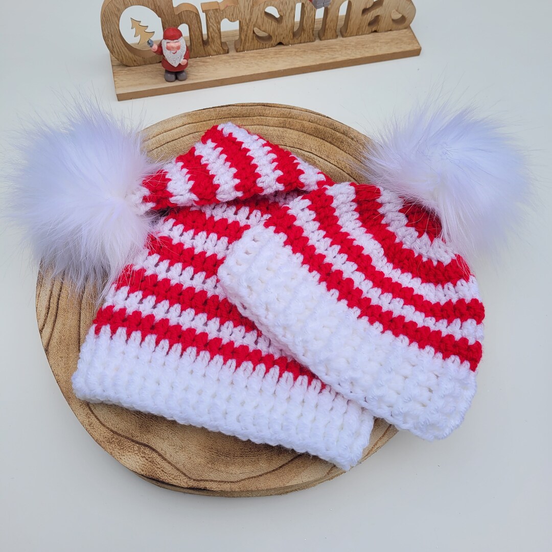 Candy Cane Christmas Hat/elf Hat/santa Hat/pixie Hat/baby Etsy
