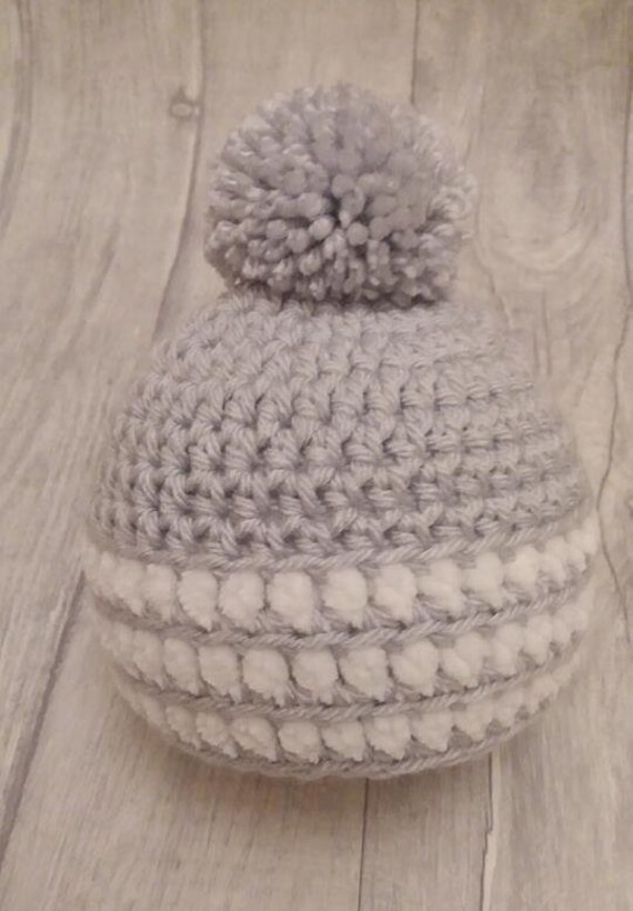 grey baby beanie