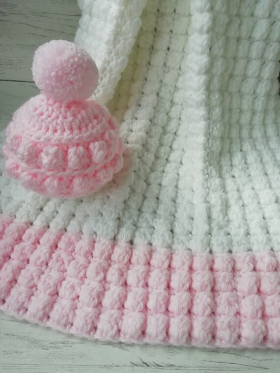 pink bobble blanket