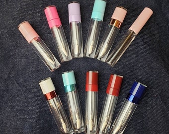 Discounted Empty Lip Gloss Tubes (Flawed), 6ml/8ml available in various colors or pink mascara wands**please read description**